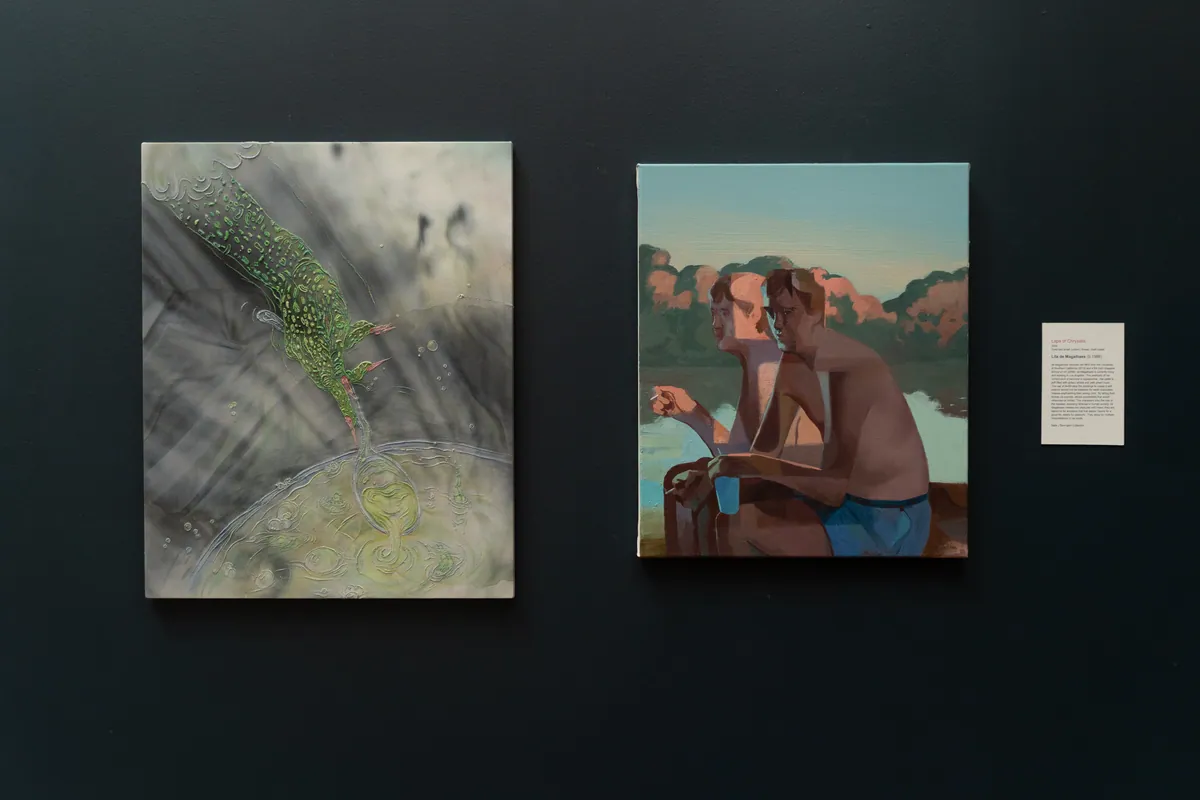 Lila de Magalhães and Matt Bollinger hung together on a wall at TolHouse