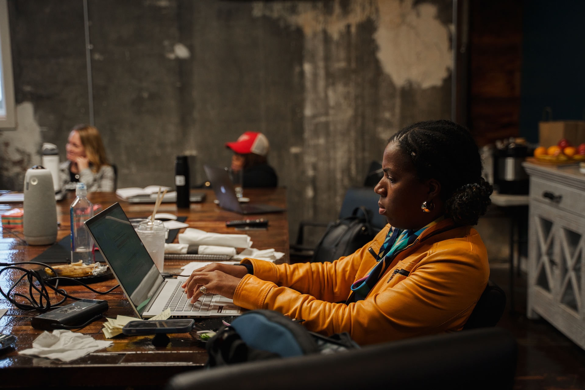 TolHouse member working during a programming session