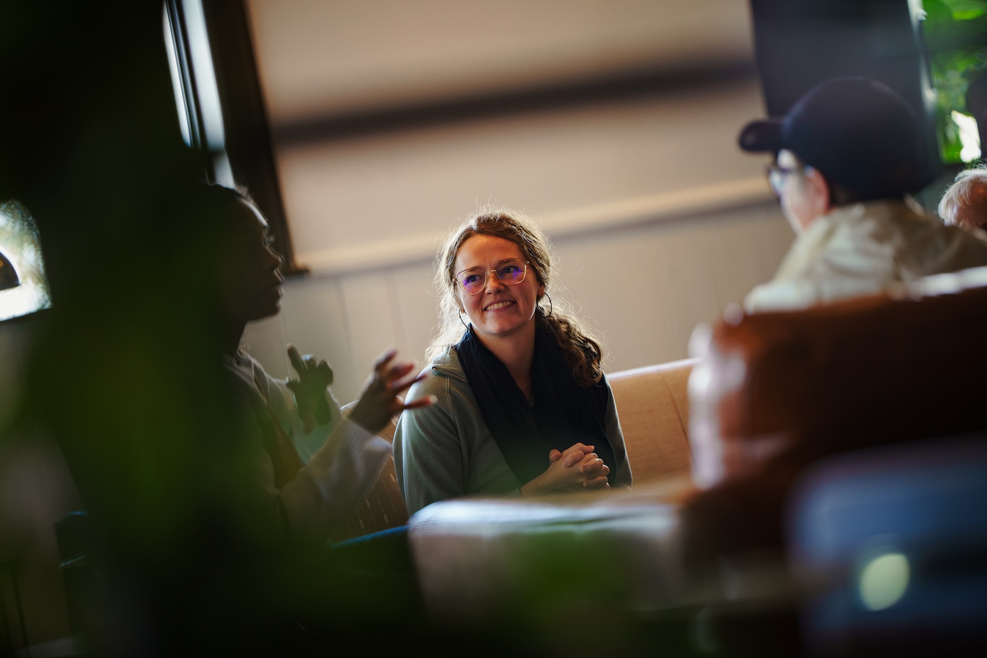 People connecting at TolHouse